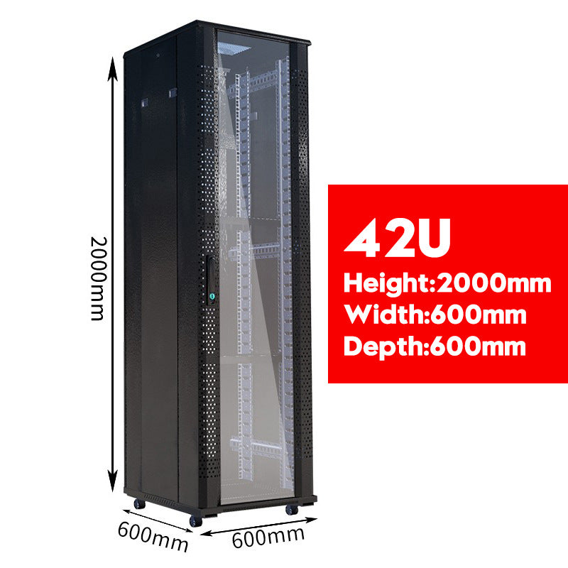 Load image into Gallery viewer, 15U 18U 22U 27U 32U 26U 42U Large Size Heavy Duty Stand Alone Free Standing Network Server CCTV PoE Switch Cabinet Rack Lockable Enclosure - Polar Tech Australia
