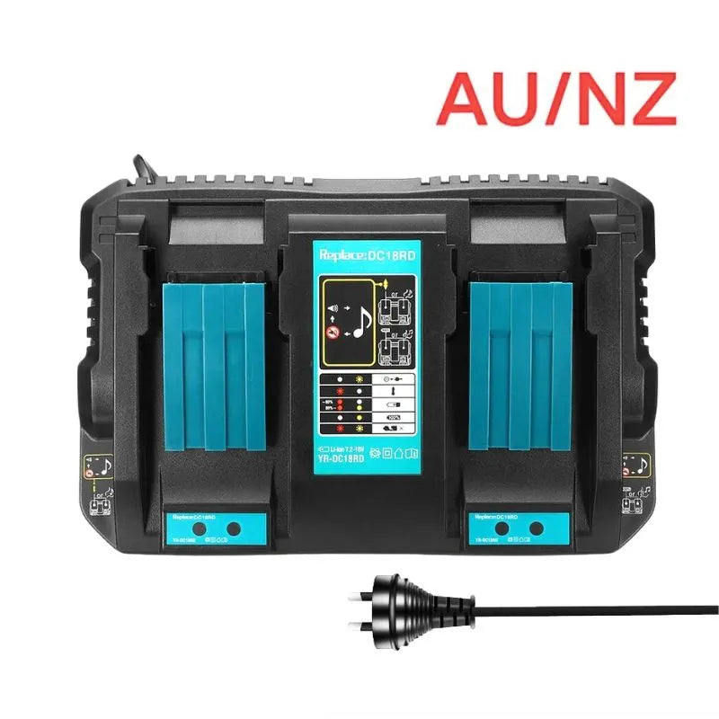 Chargez l&#39;image dans la visionneuse de la galerie, Replacement Dual  Fast Charger For Makita 7.2V-18V Electrical Tool Li-ion Battery - Polar Tech Australia
