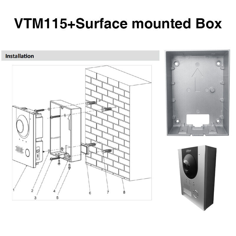 Load image into Gallery viewer, [VTM115] Dahua Surface Wall Mount Bracket Rain Cover For Door Station VTO2202F-P-S2 - Polar Tech Australia
