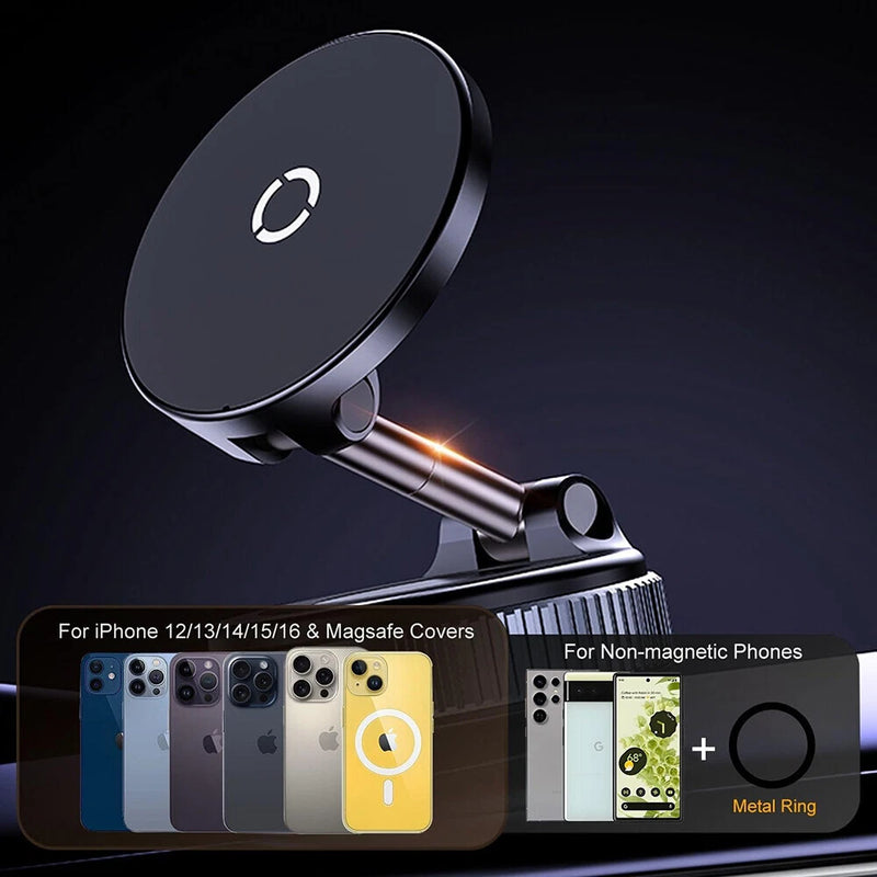 Chargez l&#39;image dans la visionneuse de la galerie, [K007S] Universal 15W Wireless Charging Super Strong Secure Vacuum Suction Magnet Phone Holder - Polar Tech Australia
