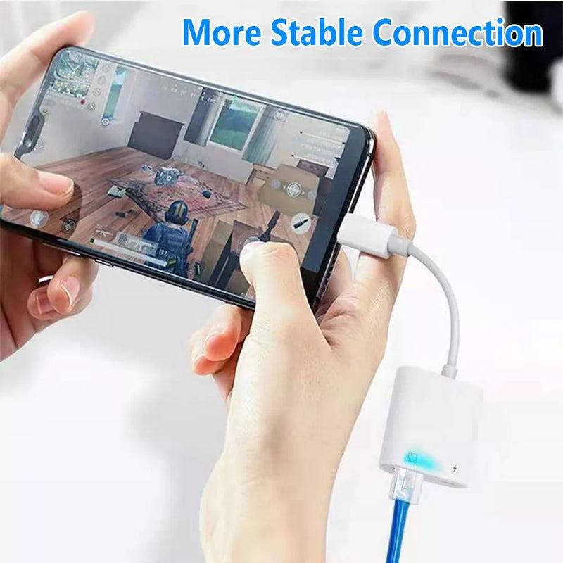 Chargez l&#39;image dans la visionneuse de la galerie, Type C / USB C to RJ45 Ethernet Port &amp; PD 60W Splitter Adapter - Polar Tech Australia
