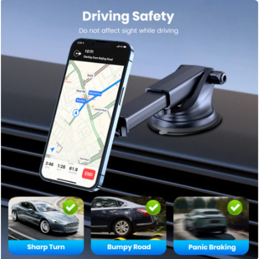 [XK030] Magsafe Compatible QI 15W Wireless Charging Foldable Magnet Magnetic Dashboard Charger & Mount Holder