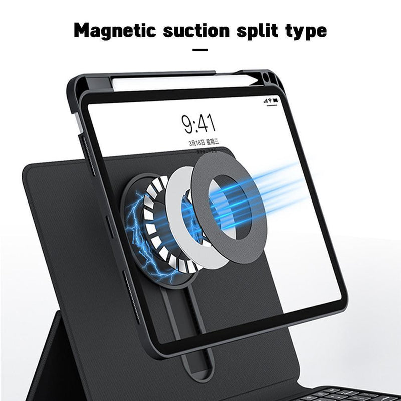 Load image into Gallery viewer, Apple iPad 10 / 10th (2022) 10.9” Magic 360 Rotation Detachable Smart Wireless Trackpad Keyboard Flip Case - Polar Tech Australia
