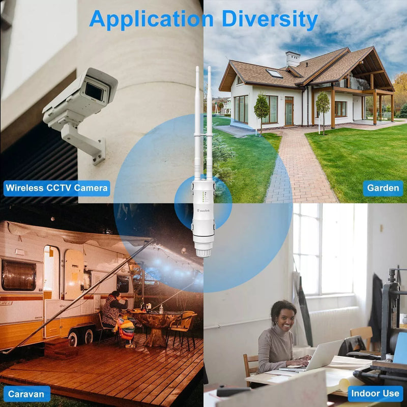Load image into Gallery viewer, WAVLINK AC600 Dual Band Outdoor Wi-Fi Range Extender Antenna Access Point - Polar Tech Australia
