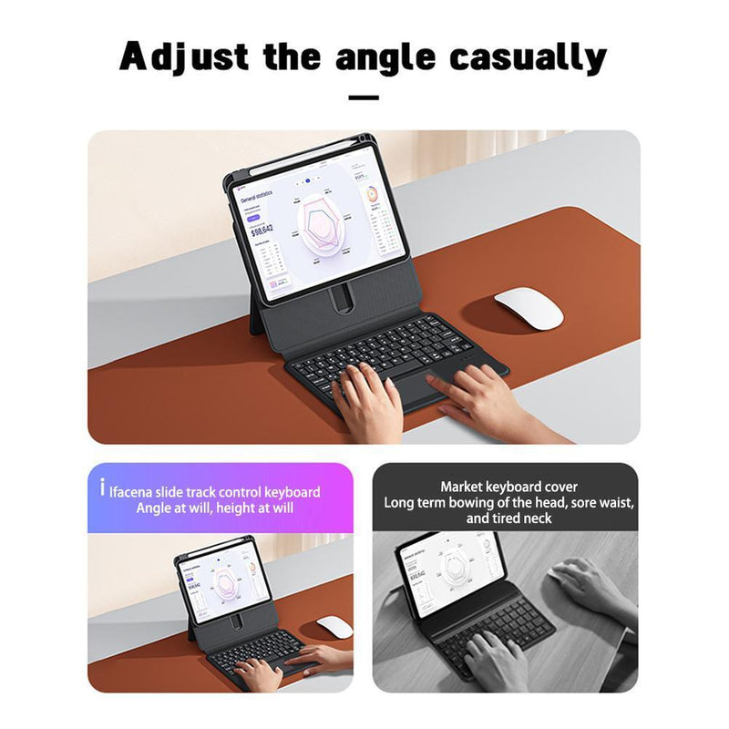 Load image into Gallery viewer, Apple iPad 10 / 10th (2022) 10.9” Magic 360 Rotation Detachable Smart Wireless Trackpad Keyboard Flip Case - Polar Tech Australia
