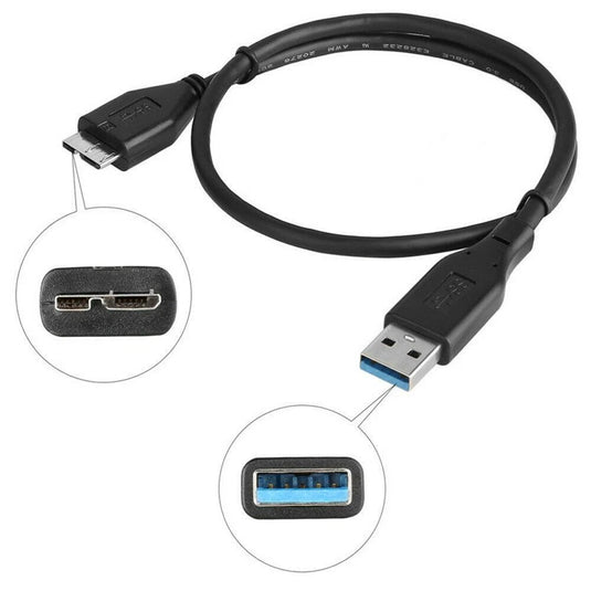 [1M] Cable Pisen SuperSpeed ​​USB 3.0 Macho A a Micro B Cable de Carga y Datos para Disco Duro