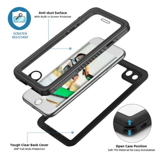 [FS Series] Apple iPhone 7 / 8 / SE 2 (2020) / SE 3 (2022) - Redpepper Full Covered Waterproof Heavy Duty Tough Armor Case - Polar Tech Australia