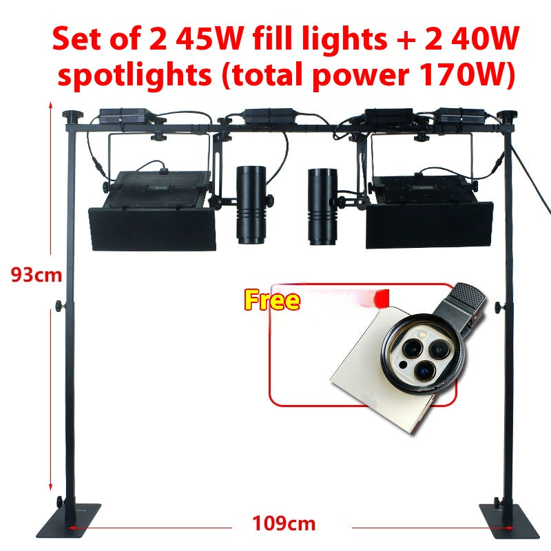 Cargue la imagen en el visor de la galería, Desktop LED Photography &amp; Video Lighting Kit – Jewellery, Crafts, Handmade Product Shooting
