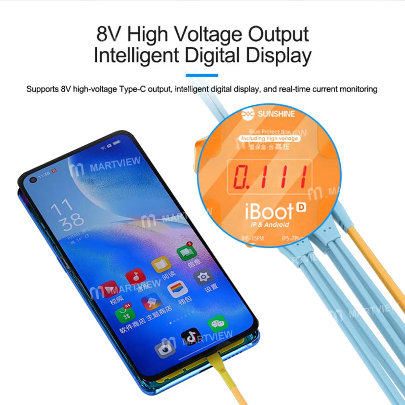 Load image into Gallery viewer, [iBoot D] Sunshine iBoot High Voltage iPhone &amp; Android Repair Power Intelligent Anti-burn Power-on Power Cord Battery Boot Function Test Cable - Polar Tech Australia

