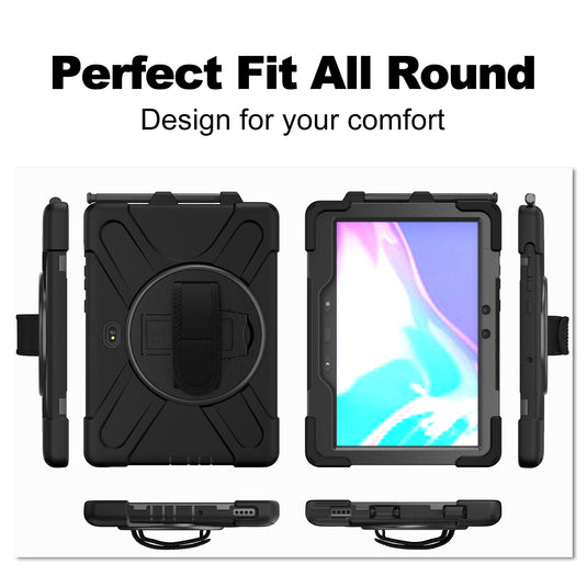 Samsung Galaxy Tab Active Pro 10.1 2019 (T540/T545) Heavy Duty 360 Degree Rotate Stand Hand Strap Case - Polar Tech Australia