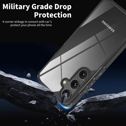 Samsung Galaxy A54 5G (A546) - Clear HD Rigid Anti-Fringerprint Acrylic Heavy Duty Drop Proof Case - Polar Tech Australia