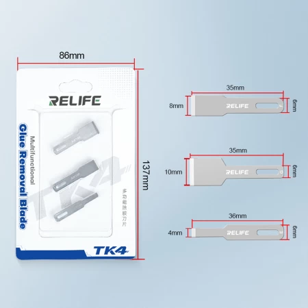 [TK4] RELIFE 3-in-1 Multifunctional Glue Removal Openning Blade - Polar Tech Australia