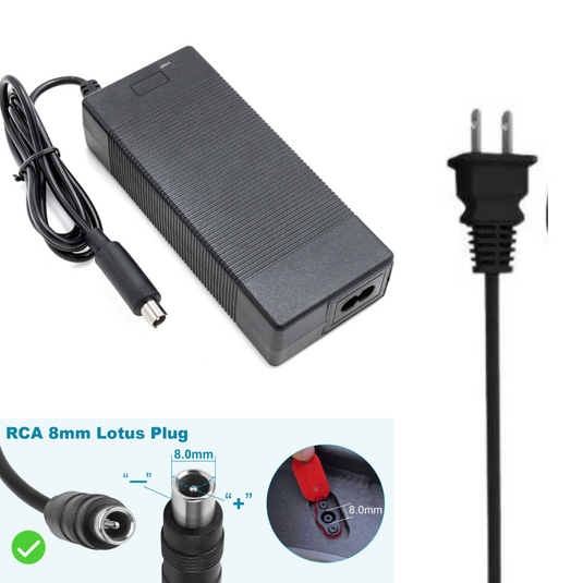[48V-54.6V/3A][Lotus Plug] Universal Electric Scooter Replacement Charger - Polar Tech Australia