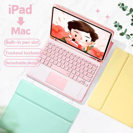 Detachable Wireless Bluetooth Keyboard Cover Case with Backlit for Apple iPad Air 4/5 & Air 11” M2/M3 (2024/2025)