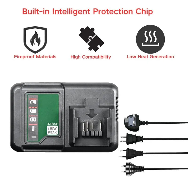 Cargue la imagen en el visor de la galería, Replacement Charger For Hikoki 12V-2.5A Electrical Tool Li-ion Battery - Polar Tech Australia
