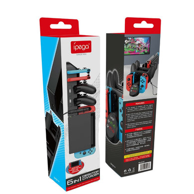 Nintendo Switch Joy-Con/Pro 6 in 1 Game Joystick Handle Controller Charging Base - Game Gear Hub