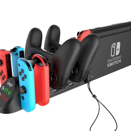 Nintendo Switch Joy-Con/Pro 6 in 1 Game Joystick Handle Controller Charging Base - Game Gear Hub