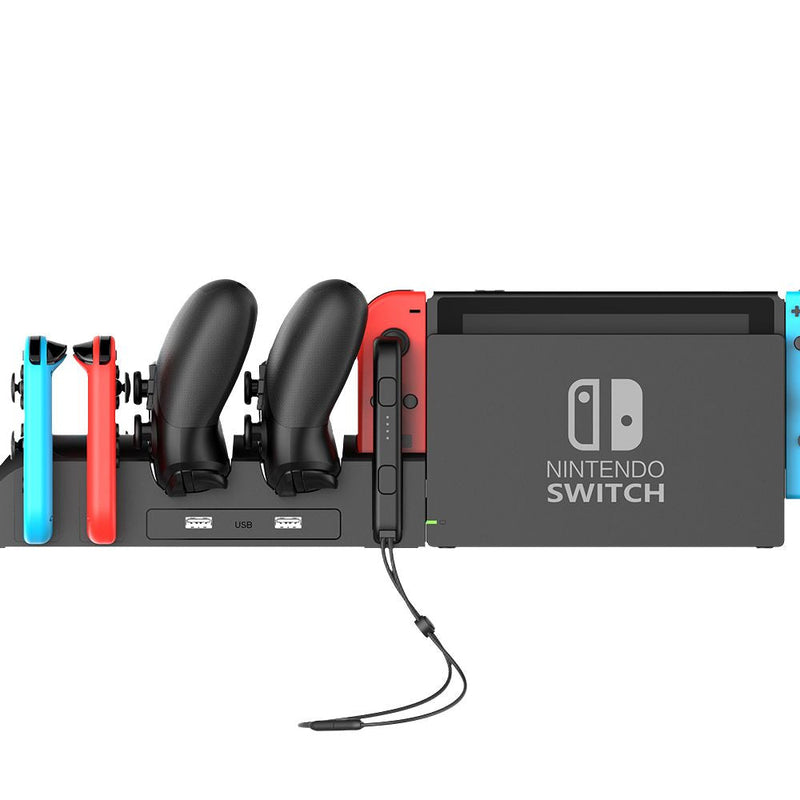 Load image into Gallery viewer, Nintendo Switch Joy-Con/Pro 6 in 1 Game Joystick Handle Controller Charging Base - Game Gear Hub
