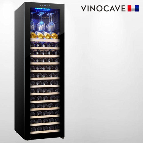 [108 Bottle][CWC-108] Vinocave Stainless Steel Freestanding Wine Refrigerator Cooler Fridge - Polar Tech Australia