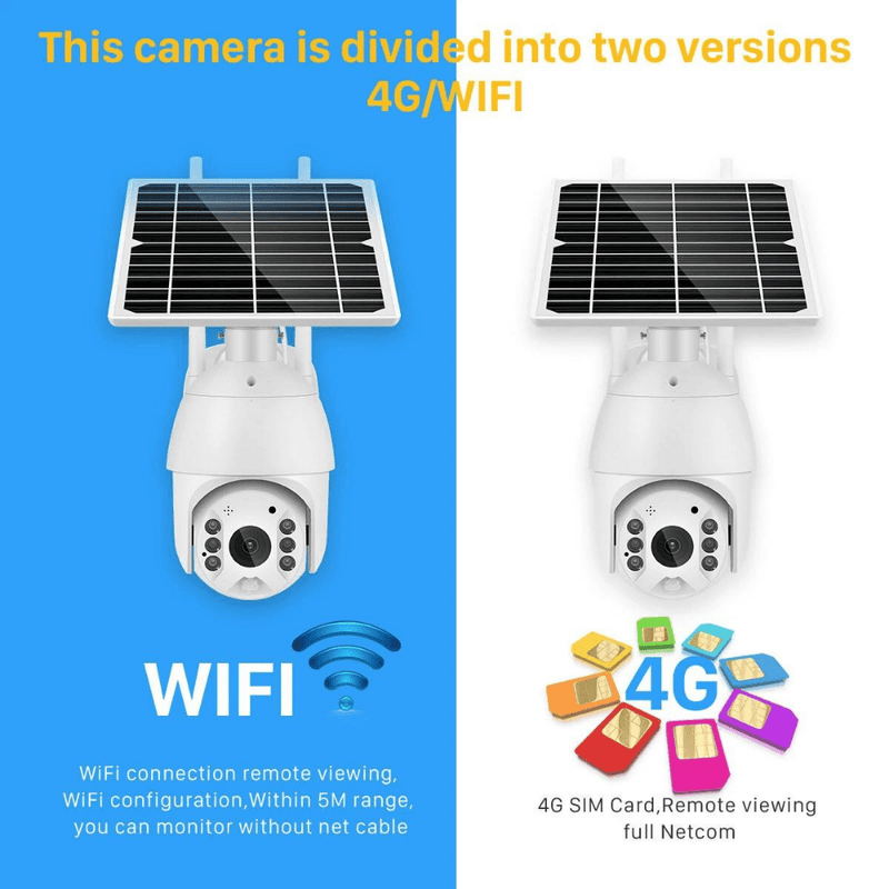 Load image into Gallery viewer, [1080P FHD][WIFI Version] Solar Panel Battery Powered Wireless Wire-Free IP66 Outdoor PTZ Camera - Polar Tech Australia
