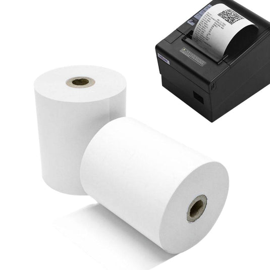 [10x / 20x / 50x] Universal 80x80mm Thermal Receipt Cash Register Paper Roll - Polar Tech Australia