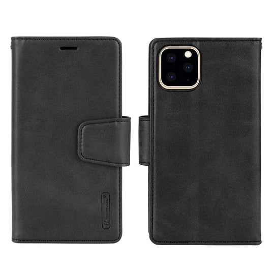 [2 in 1 Magnetic Detachable] Apple iPhone 13/Mini/Pro/Max Hanman Flip Wallet Leather Case - Polar Tech Australia