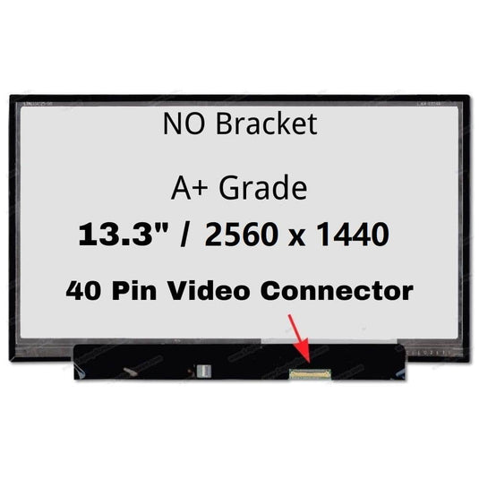 13.3" inch/A+ Grade/(2560x1440)/40 Pin/No Screw Bracket Laptop IPS LCD Screen Display Panel - Polar Tech Australia