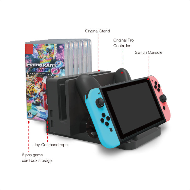 Load image into Gallery viewer, Switch/Switch LITE/Switch OLED Multi-function Non-slip Charging Dock - Game Gear Hub

