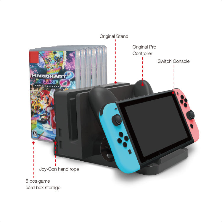 Load image into Gallery viewer, Nintendo Switch Joy-Con Four Charging Dock Charger Stand - Game Gear Hub
