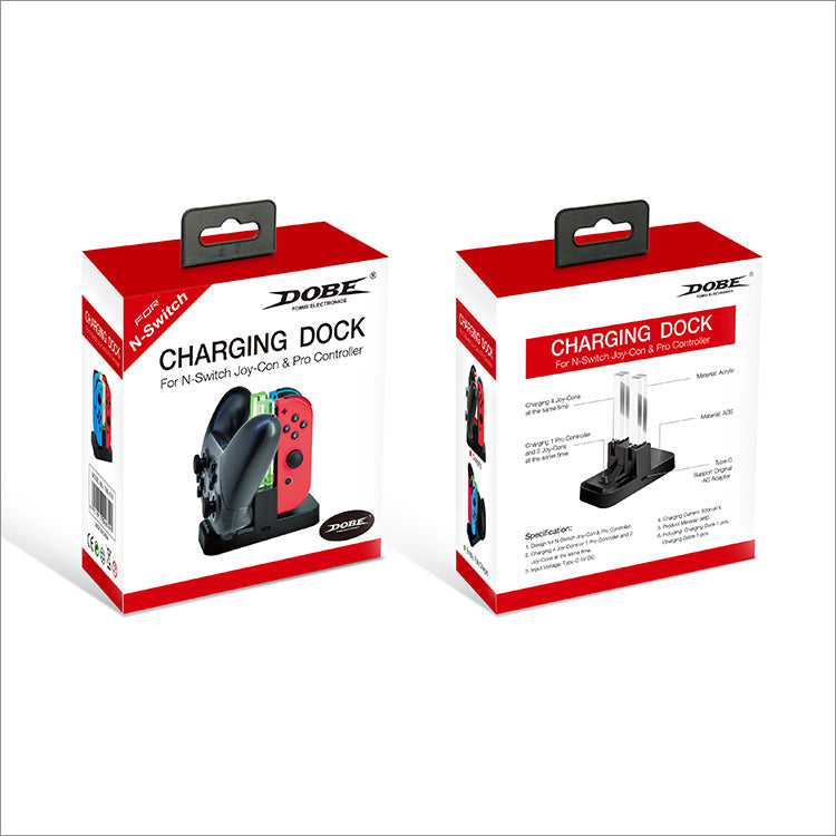 Cargue la imagen en el visor de la galería, Nintendo Switch Joy-con Pro Colorful LED Charging Station Holder with Cable - Polar Tech Australia
