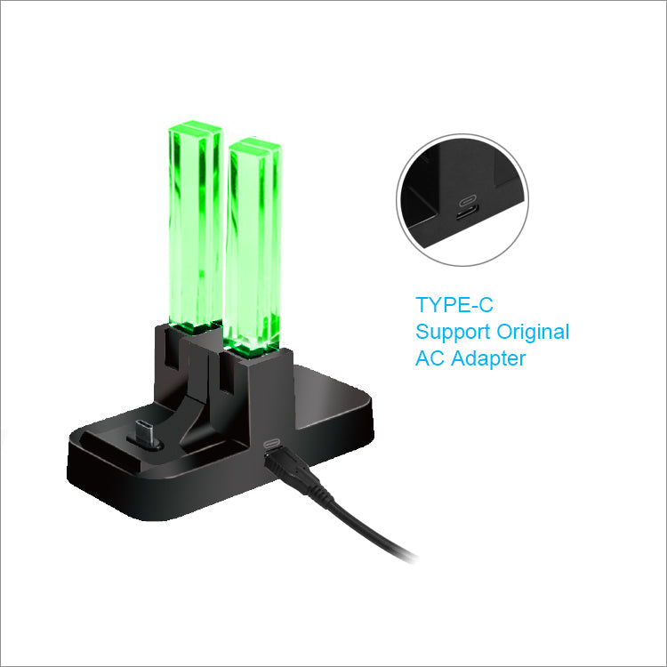Cargue la imagen en el visor de la galería, Nintendo Switch Joy-con Pro Colorful LED Charging Station Holder with Cable - Polar Tech Australia

