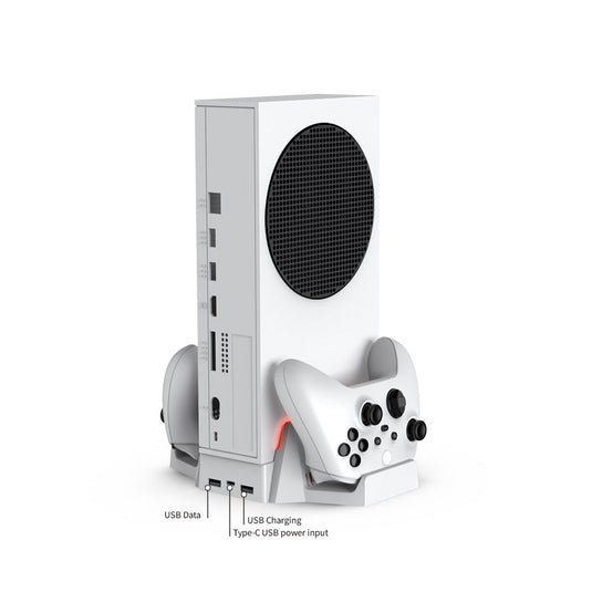 Xbox Series S - Cooling Fan Charging  Vertical Stand Dual Controller Charging Base - Game Gear Hub