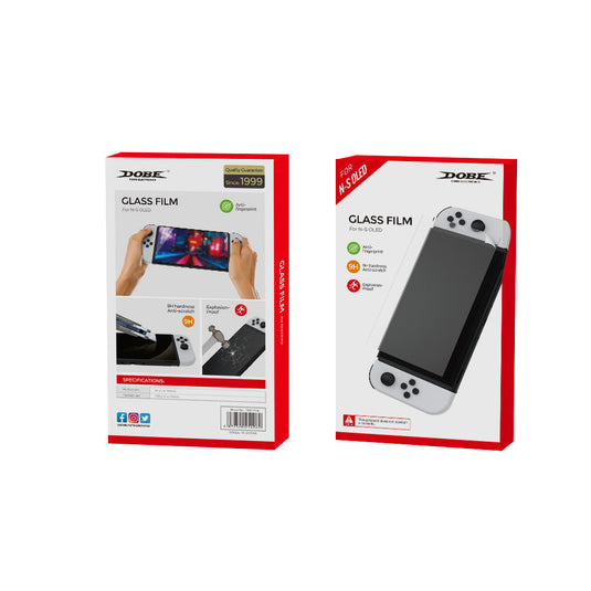 Nintendo Switch OLED 2Pcs Anti-fingerprint Film 9H Tempered Glass Screen Protector - Game Gear Hub