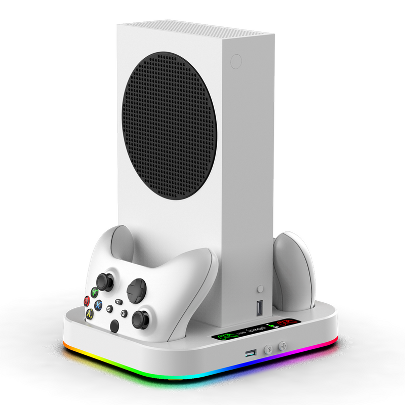 Chargez l&#39;image dans la visionneuse de la galerie, Xbox Series S Charging Dock Cooling Fan Controller Charger Base Station with 2x1400mAh Battery - Polar Tech Australia
