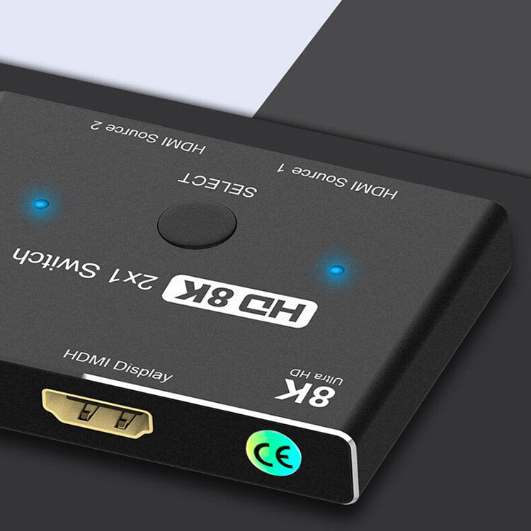 Chargez l&#39;image dans la visionneuse de la galerie, Nintendo Switch PS4 Game Console HDMI 2.1 Ultra HD High Speed 48Gbps Directional Switch 2 in 1 out 8K@60Hz 4K@120Hz Splitter Converter Adapter - Polar Tech Australia
