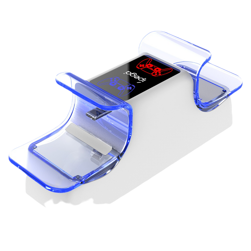 Chargez l&#39;image dans la visionneuse de la galerie, Playstation PS5 DualSense Wireless Game Controller Handle Charging Station Dual Controller Charger Base with LED Light - Polar Tech Australia
