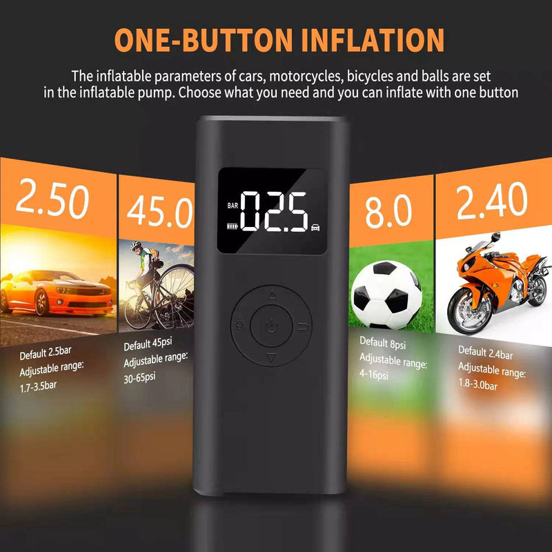 Load image into Gallery viewer, 2 in 1 Wireless Electric Portable Mini Smart Air Pump Air Compressor Inflator &amp; Power Bank - Polar Tech Australia
