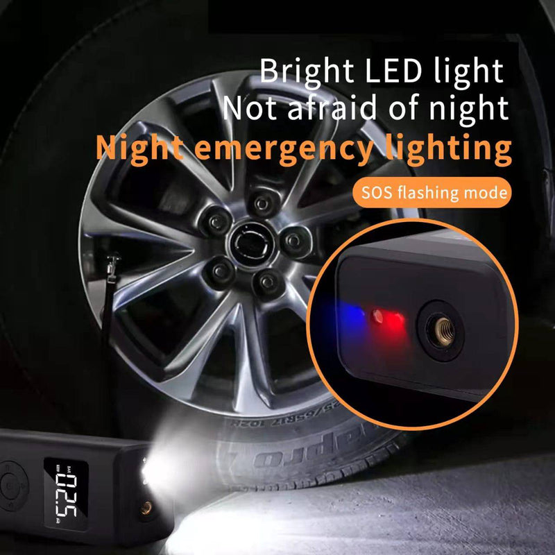 Load image into Gallery viewer, 2 in 1 Wireless Electric Portable Mini Smart Air Pump Air Compressor Inflator &amp; Power Bank - Polar Tech Australia
