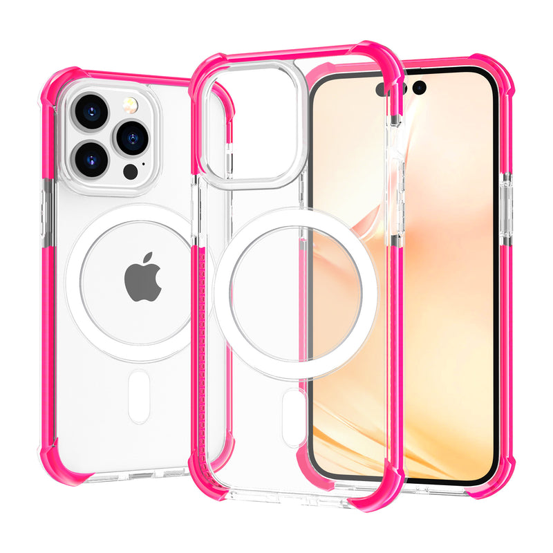 Load image into Gallery viewer, [Magsafe Compatible] YUVAL Apple iPhone 14/Max/Pro Transparent Rugged Clear Shockproof Case Cover - Polar Tech Australia

