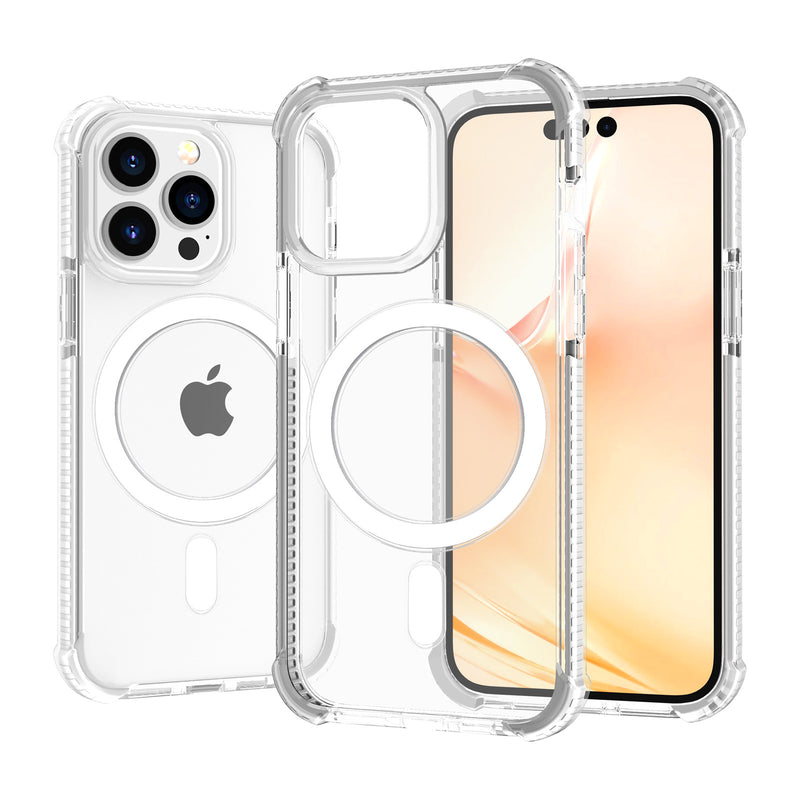 Load image into Gallery viewer, [Magsafe Compatible] YUVAL Apple iPhone 14/Max/Pro Transparent Rugged Clear Shockproof Case Cover - Polar Tech Australia
