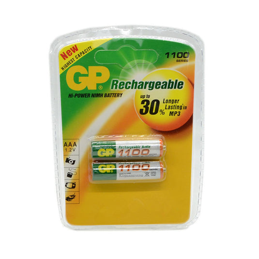 [Twin Pack] GP Hi-Power NIMA AAA LR03 1.2V 1100 mAh No.7 Rechargeable Battery - Polar Tech Australia