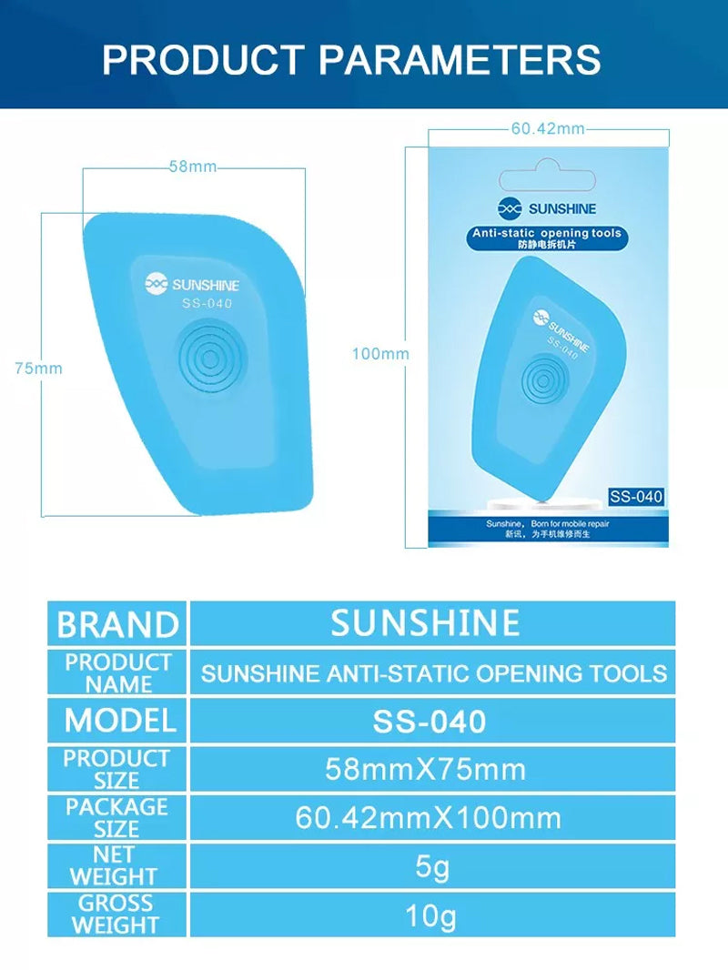 Load image into Gallery viewer, [SS-040] Sunshine Anti-static Phone Dismantling Tools Battery Teardown Card Four-corner Curved Mobile Phone Opening Tools - Polar Tech Australia
