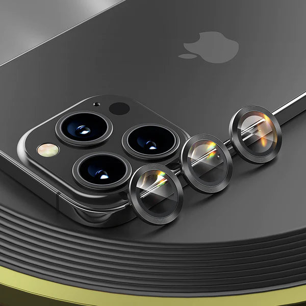 Load image into Gallery viewer, [Black Aluminium Alloy] Apple iPhone 14/Pro/Max Back Rear Camera Lens Glass Protector - Polar Tech Australia
