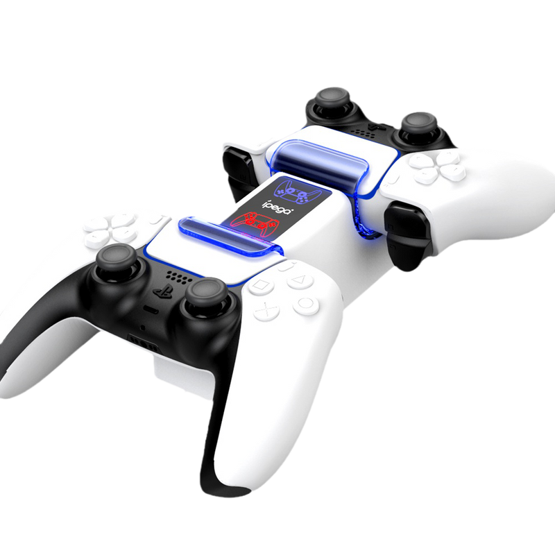 Chargez l&#39;image dans la visionneuse de la galerie, Playstation PS5 DualSense Wireless Game Controller Handle Charging Station Dual Controller Charger Base with LED Light - Polar Tech Australia
