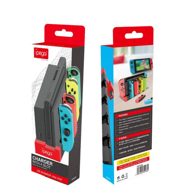 Nintendo Switch USB 2.0 Joy-Con Charger Base with 4 Joy-Con Charging Slots and Indicator Light - Game Gear Hub