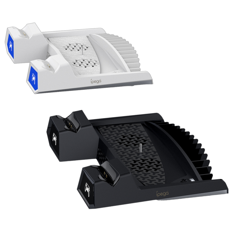 Chargez l&#39;image dans la visionneuse de la galerie, Sony PlayStation 5 PS5 - Fast Charging Vertical Stand Dock With Built-in Cooling Fan - Polar Tech Australia
