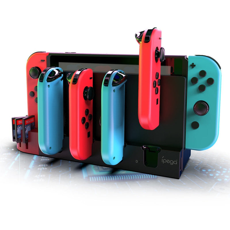 Load image into Gallery viewer, Nintendo Switch Joy-Con Console Holder Charging Stand Base with LED Indicator &amp; Card Slot - Game Gear Hub
