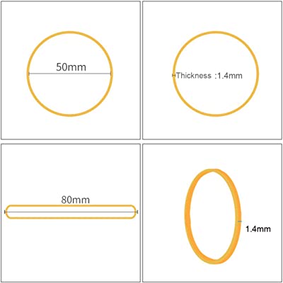 [400PCS][50MM Diameter][80MM Length]Size 19 Rubber Bands Yellow - Polar Tech Australia