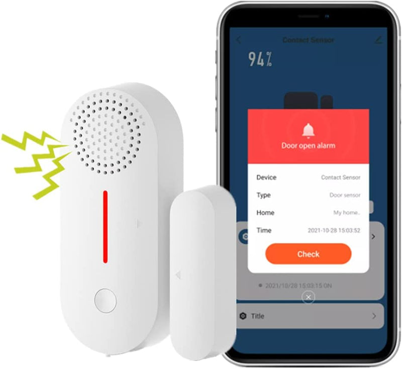 Cargue la imagen en el visor de la galería, [TUYA Smart Home][Built-in Siren] Battery Powdered Door &amp; Window Sensor Alarm Burglary Detector Home Security - Polar Tech Australia
