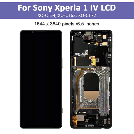 [With Frame] Sony Xperia 1 iv 4K HDR OLED Touch Digitiser LCD Display Screen Assembly - Polar Tech Australia